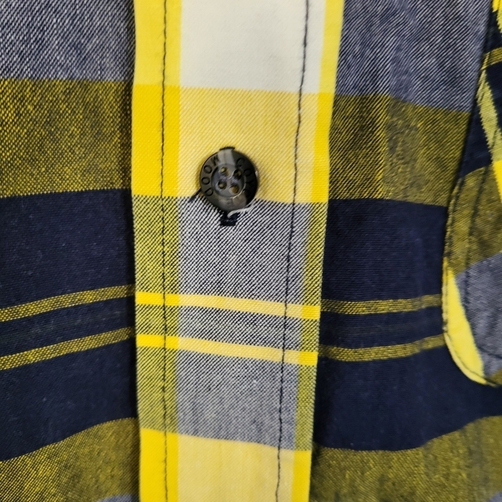 Coyote Mood Plaid Button Up Shirt Oversized Large - Picture 6 of 8